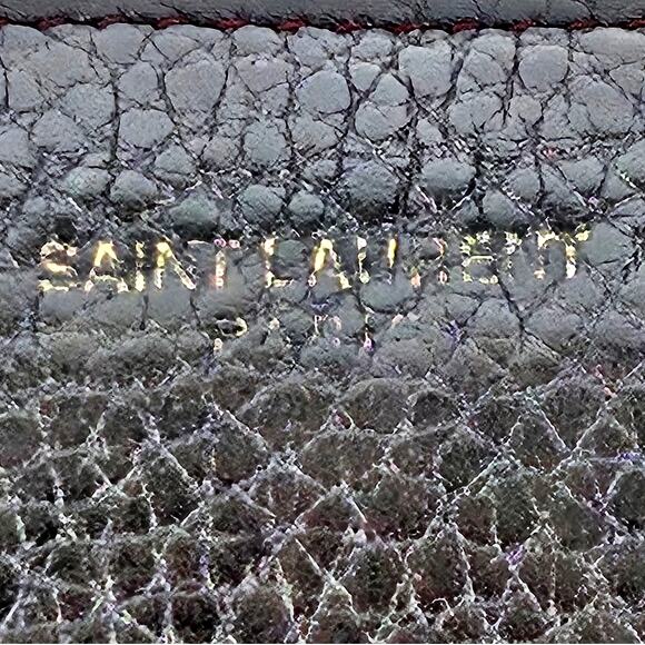 SAINT LAURENT PARIS DARK BROWN CONTINENTAL WALLET – GOLD ZIP – PEBBLED LEATHER - Picture 3 of 11